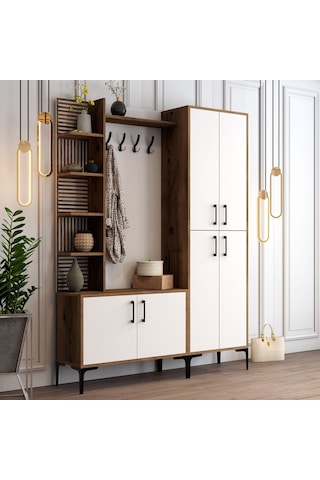 Variant Variant Viyana Da Portmanto Ceviz/Beyaz