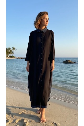 İnvee Gölge Uzun Gömlek Kap 7240 Lacivert