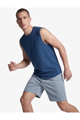 Koton Dikiş Detaylı Pamuklu Kolsuz Bisiklet Yaka Basic Spor Atlet Lacivert 6sam30038nk