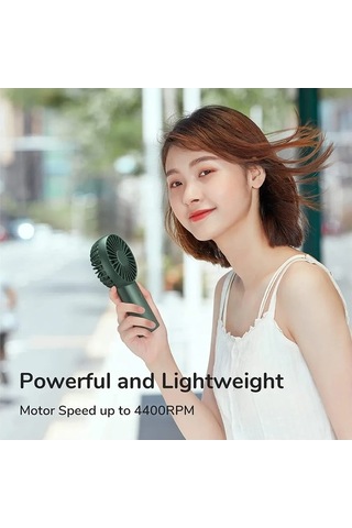 Ebitda Taşınabilir 4000mah El Fanı - Yeşil, 16 Saat Soğutma, Mini Usb Şarjlı