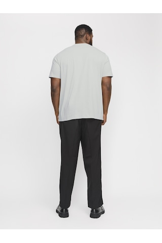 Jack & Jones Büyük Beden Bisiklet Yaka Basic Tisört-organic - 12158482 Puritan Gray