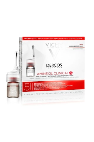 Vichy Dercos Aminexil Clinical 5 Kadın Saç Bakım Serumu 21 x 6 ML