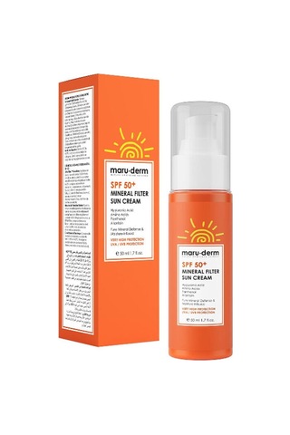 Maruderm Spf 50+ Mineral Filtre Güneş Kremi 50 Ml