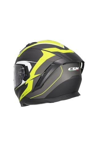 Cgm 311G Blast Sport Kapalı Kask Mat Siyah Sarı