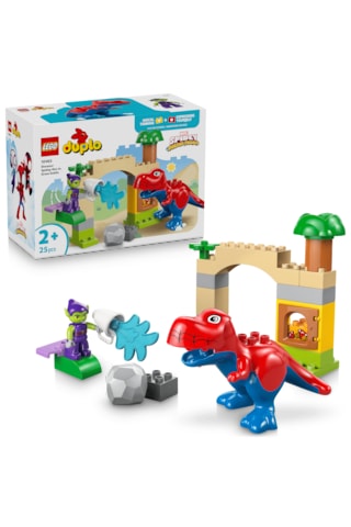 LEGO® DUPLO®│Marvel Dinozor Spidey-Rex, Yeşil Goblin’e Karşı 10463 -2 Yaş ve Üzeri Çocuklar için Yaratıcı Oyuncak Yapım Seti (25P)