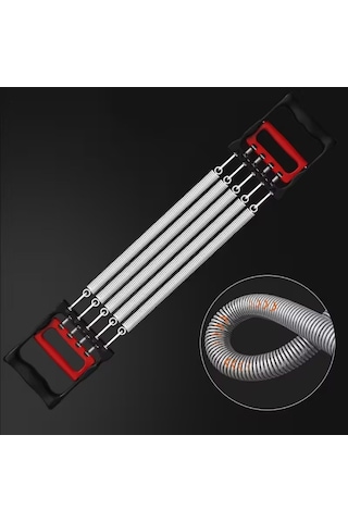 Mercansa Buffer Göğüs Genişletme Ve Kuvvet Egzersiz Aleti - 5 Yaylı 5 Kademeli Ayarlanabilir Fitness Ve Kuvvet Antrenmanı Ekipmanı