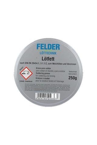 Felder Lötfett Lehim Pastası 250gr