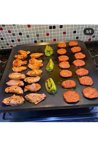 Kulplu Ocak Üstü Kare Ekmek Yufka ve Gözleme Sacı