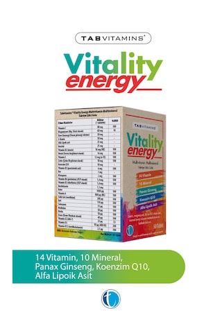 Tabvitamins Vitality Energy Multivitamin Multimineral 60 Tablet