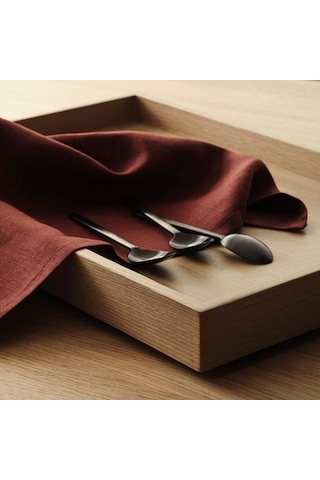 Ikea Stockholm 2025 Kumaş Peçete, Koyu Kırmızı, 50x50 Cm, 2 Adet