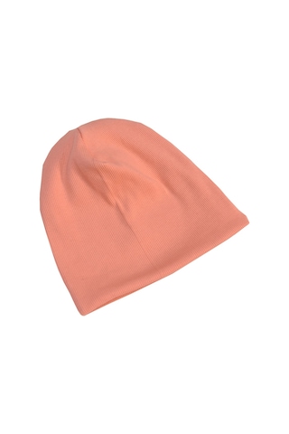 Luess Çocuk Unisex Fitilli Kışlık Bere Somon