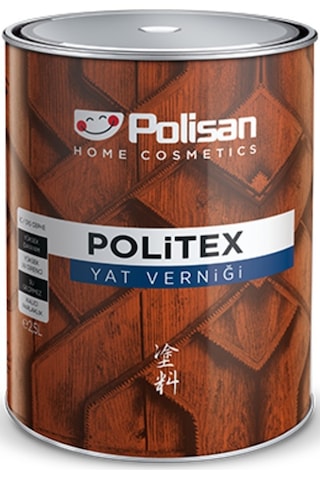 Polisan Politex Yat Verniği Yat Vernik 2,5 Lt Parlak Şeffaf Polisan Politex Yat Verniği Yat Vernik 2,5 Lt Parlak Şeffaf