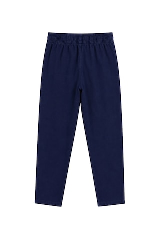 Vadon 1019 Kadın %100 Pamuk Gabardin Lastikli Bel Havuç Kesim Pantolon Lacivert