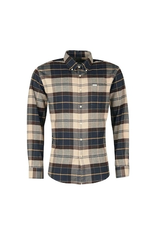 Barbour Hogside Tartan Regular Gömlek Tn63 Autumn Dress Krem - Siyah