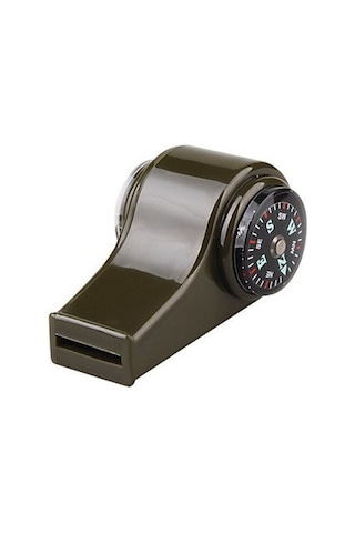 Pusulalı  Termometreli  Düdük Haki