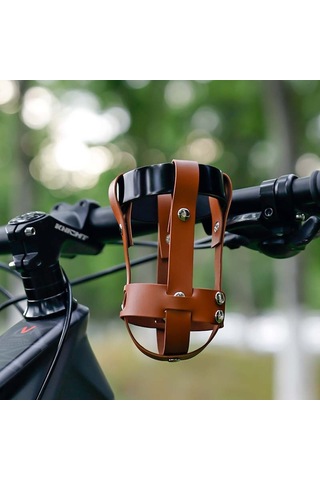Sones Açık Hava Anti-sarsıntı Bisiklet Su Şişesi Tutucu Bisiklet Bardak Taşıyıcısı Kahverengi Ağ + Siyah Tutucu