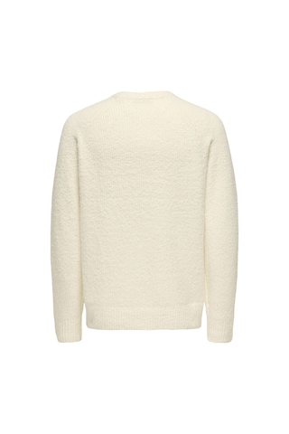 Only & Sons Onsdale Lıfe Rlx Ls Raglan Knıt Erkek Beyaz Kazak - 22035118