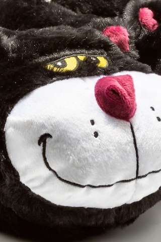 Twigy CC0548 Silvester Unisex Hayvanlı Panduf - Siyah