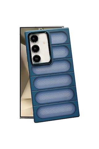 Samsung Galaxy Uyumlu - S24 Plus Kılıf Airmax Silikon Kapak - Lacivert Çok Renkli