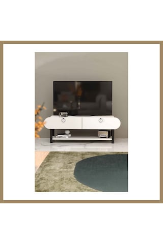 Kahveci.store Setro Tv Ünitesi Beyaz 110 Cm 22