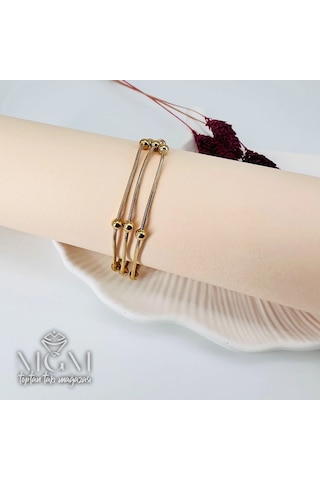 Mepa Gold Çelik Bileklikler 17+5 Cm Uzatma Payı - Kbl0138 Najmaddin Altın