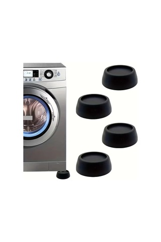 Siyah Çamaşır Makine Titreşim Önleyici Ayak Bx40 Renkli