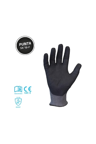 F Kesilmez Eldiven Kumlu Nitril Punta Sn 18-f