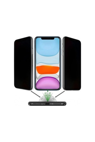 Apple iPhone Uyumlu 12 Pro Hayalet Ekran Koruyucu 9h Tam Kapatan Gizleyen Kırılmaz Cam
