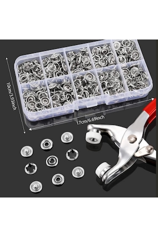 Mucit Home Çıt Çıt Ve El Pensesi Çıt Çıt Çakım Takma Seti Makine Metal 9.5 Mm