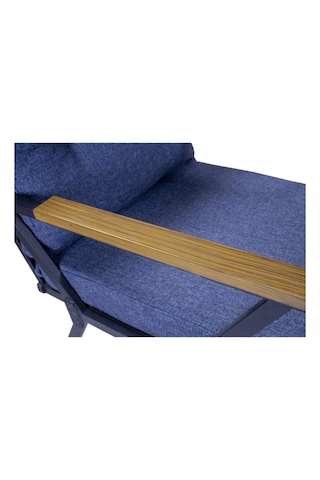 PiLocco Demonte Metal Tekli Bahçe Mobilyası Mavi 60 x 60 Mavi