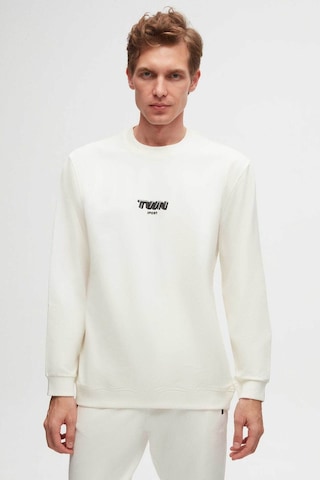 Twn Relaxed Fit Ekru Baskılı Sweatshirt 2ECE25ORT2791 Ekru
