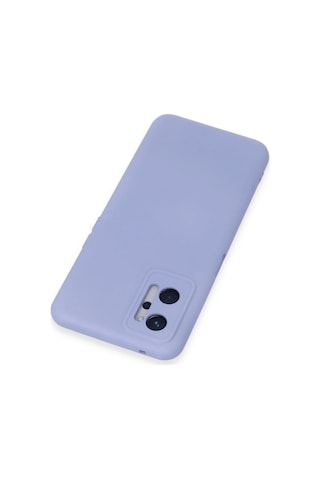 Realme 9i 4g Kılıf Nano İçi Kadife Silikon - Lila Renkli