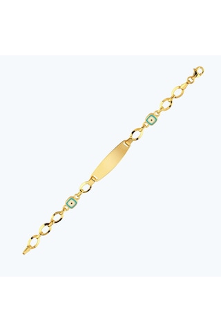 Altınbaş 22 Ayar Altın Çocuk Nazar Künye Bjrbl0024-25925 Renkli