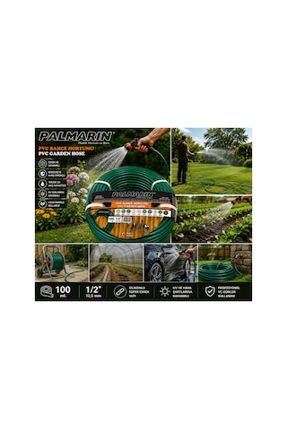 Palalı Silikonlu Süper Bahçe Hortumu 1/2" 10 Kg 100 Metre