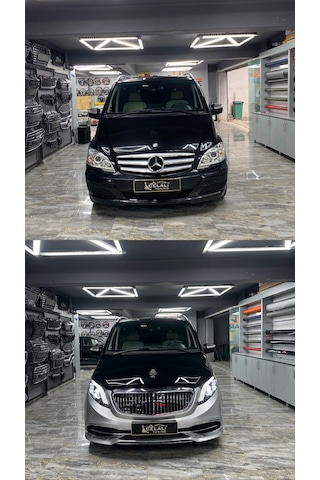 Mercedes V Klass Vito Viano 2006-2015 Uyumlu 2023 Maybach Yükseltme Dönüşüm Body Kit Seti-hazır Stok