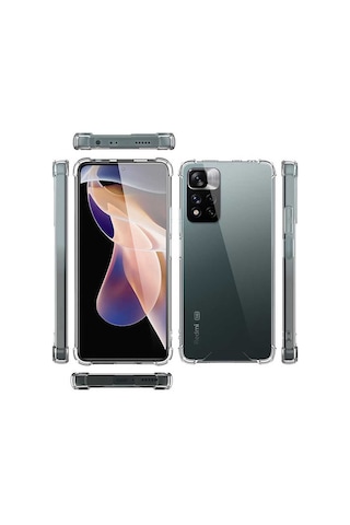 Ardemix Redmi Note 11 Pro Plus 5g Kılıf Nitro Anti Shock Silikon - Renksiz Renksiz