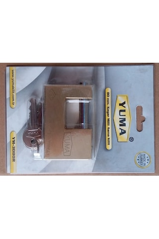 Yuma 80 Mm Kayar Pimli Pirinç Asma Kilit