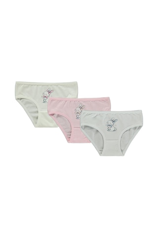 Artı Çorap Tavisan 3'lü Kız Slip Set - Standart