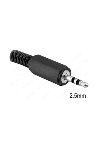 2.5mm Stereo Erkek Jak Lehim Konektörü