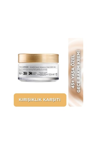 L'oreal Paris Yaş Uzmanı 45+ Kırışıklık Karşıtı Sıkılaştırıcı Gece Kremi