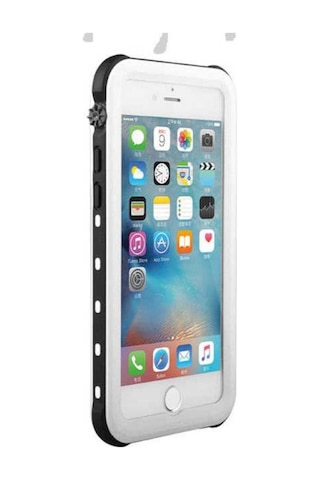 Apple Uyumlu iPhone 8 Plus Kılıf 1-1 Su Geçirmez Kılıf Siyah