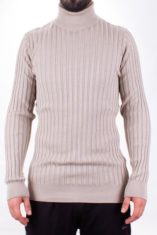 Twister 3625 Bej Balıkçı Yaka Erkek Kazak Bej