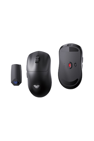 Aula Sc800 Lightweight Paw3395 Sensor 26000 Dpı 8000hz Kablolu Ve Kablosuz Gaming Oyuncu Mouse Siyah