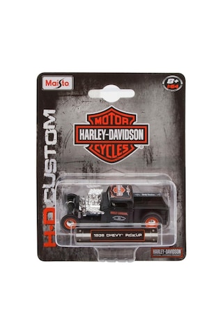 Harley Davidson Custom Cars 1936 Chevy Pickup 1 64 Ölçek Model