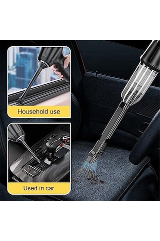 Amigaelegant Araba Elektrikli Süpürgesi, 12000pa Yüksek Güçlü Mini Taşınabilir Elektrikli Süpürge