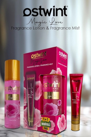 Ostwint Magic Love Vücut Spreyi 200ml & Vücut Kremi 50ml Set Ferahlatıcı Romantik Esinti Ve Çiçeksi