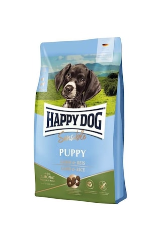Happy Dog Sensitive Puppy Kuzu ve Pirinçli Yavru Köpek Maması 10 KG