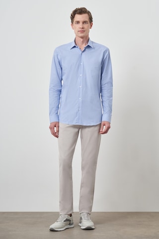 Morven Erkek A. Mavi Pamuk Trend Slim Fit Sert Yaka Gömlek 25mc004056311 A. Mavi A. Mavi