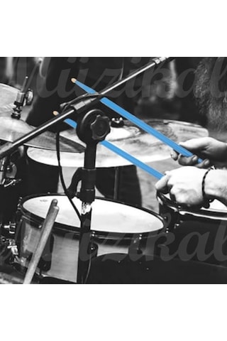Chroma Davul - Bateri Bageti Drumsticks 5a Pürüzsüz Yüzey Mavi