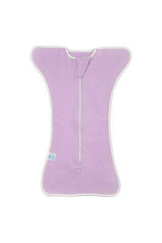 Maiyame 0-3 Ay Bebekler İçin Pamuklu Esnek Sarma Battaniyesi - Yumuşak, Nefes Alıcı Uyku Torbası, Mor Renk, M Bedeni 60cm Mor